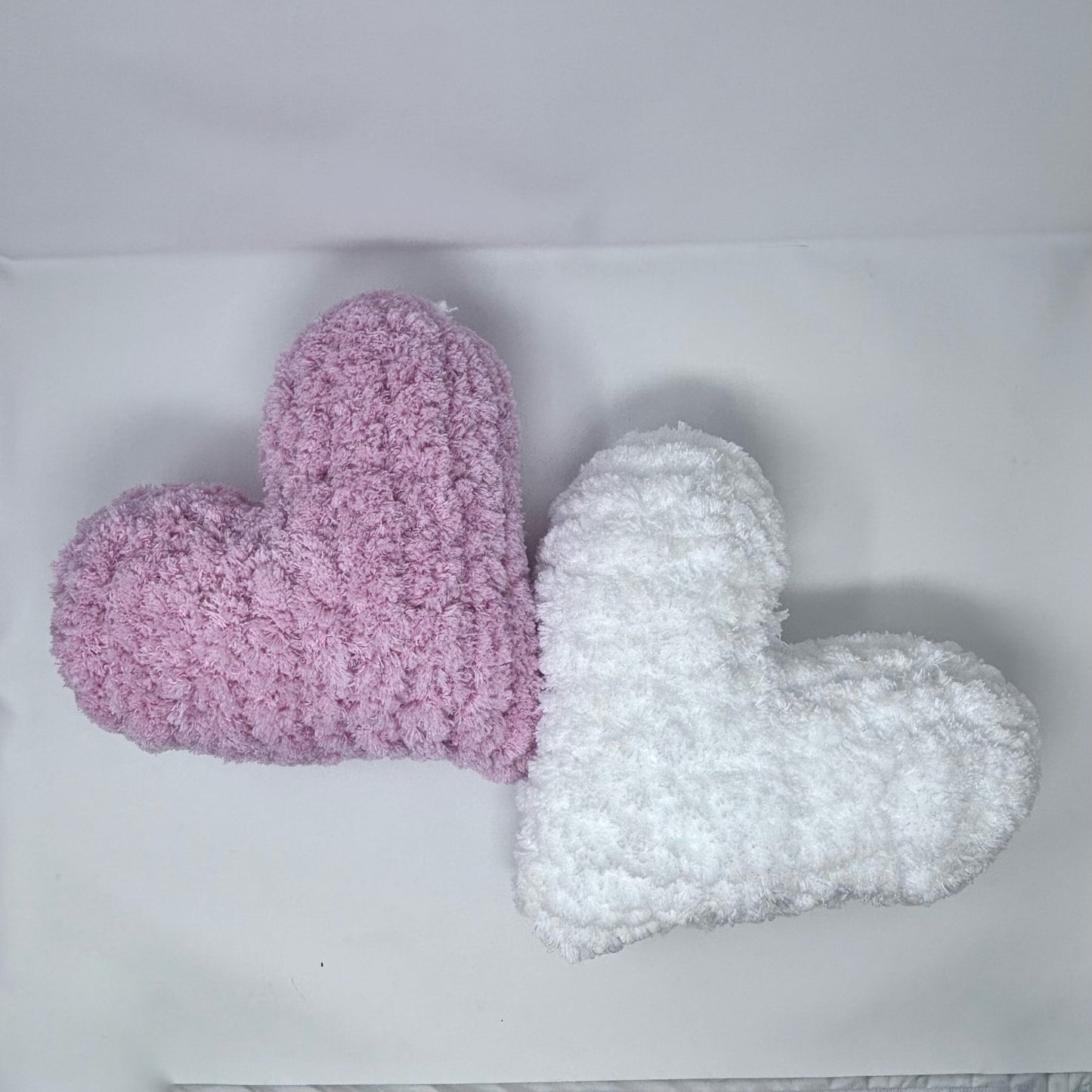 Chunky Knit Heart Pillow