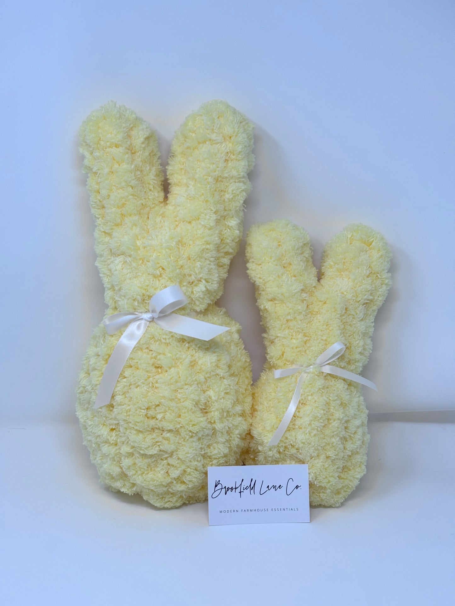 Chunky Knit Bunny Pillow