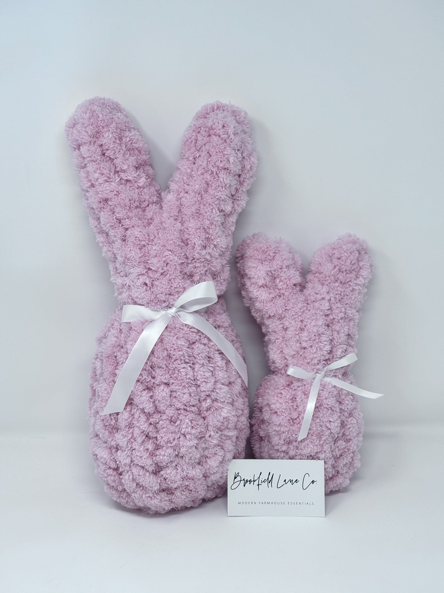 Chunky Knit Bunny Pillow