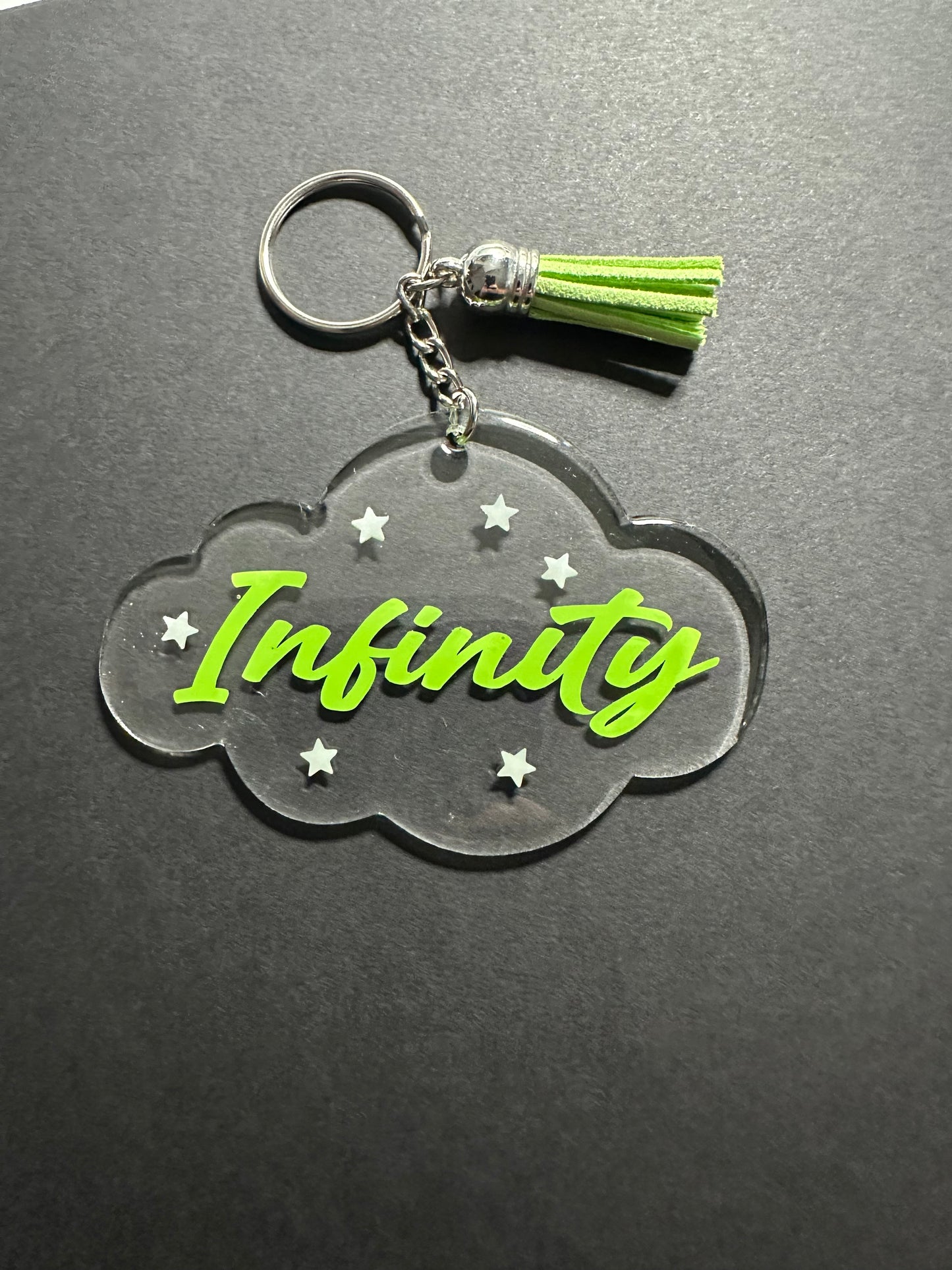 Cloud Resin Keychain