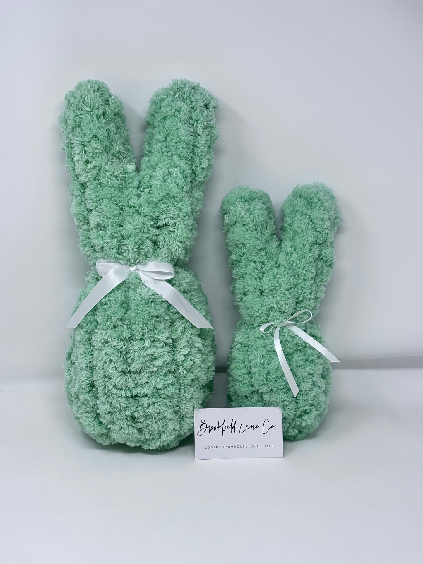 Chunky Knit Bunny Pillow