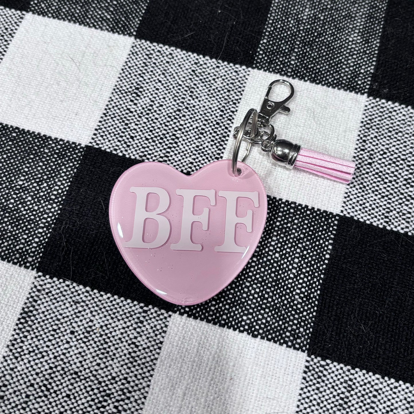 Heart Acrylic Resin Keychain