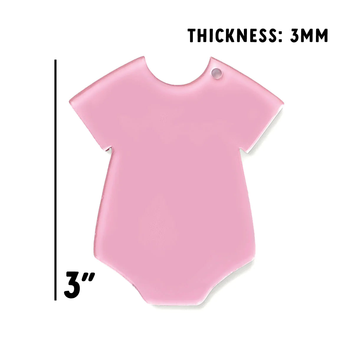 Baby Onesie Resin Keychain