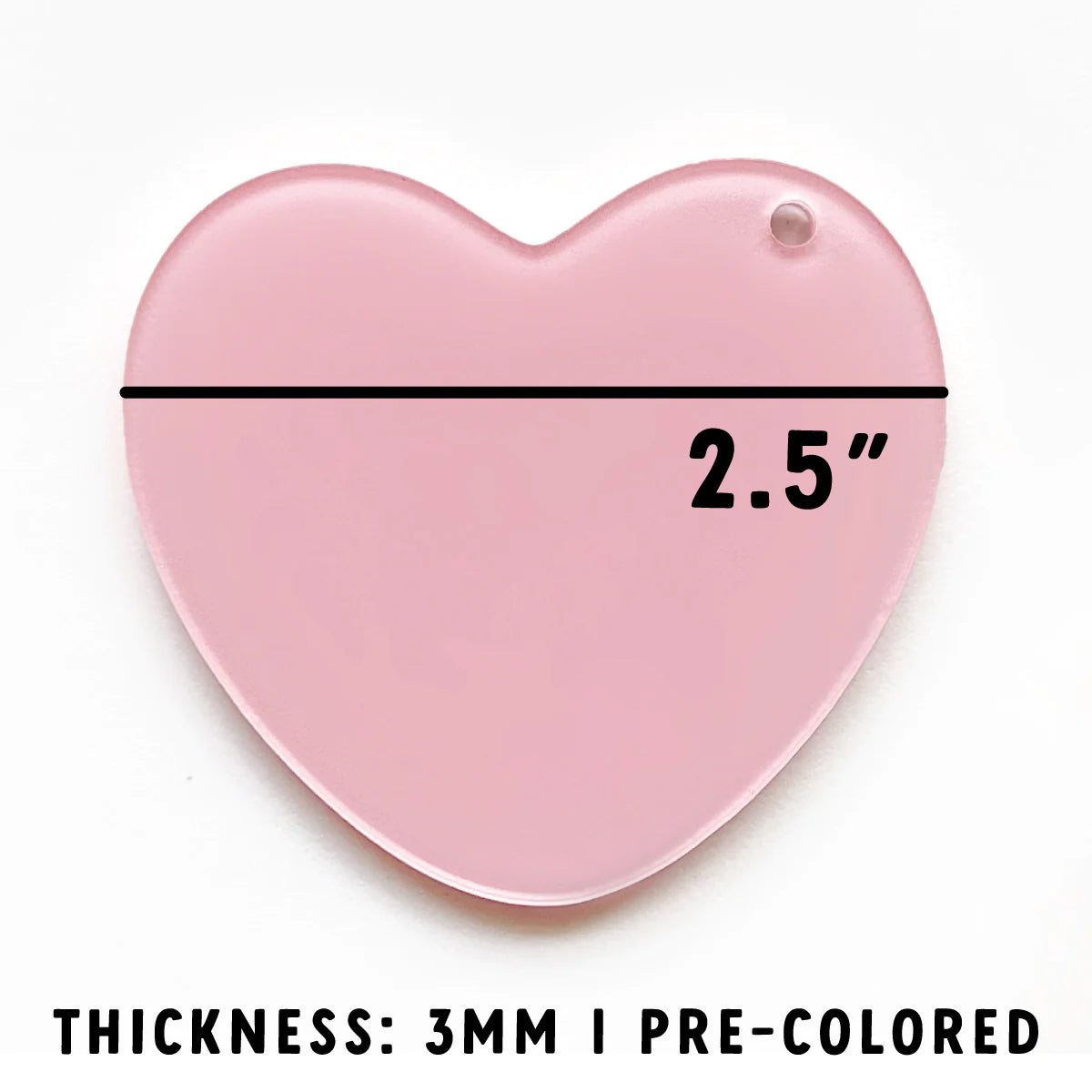 Heart Acrylic Resin Keychain