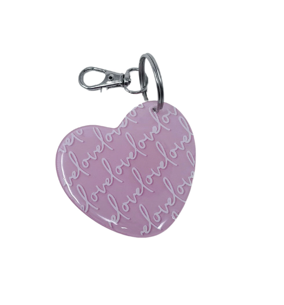 Heart Acrylic Resin Keychain