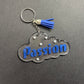 Cloud Resin Keychain