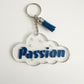Cloud Resin Keychain