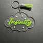 Cloud Resin Keychain