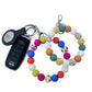 Silicone Beaded Keyring Bracelet