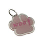 Paw Print Resin Keychain