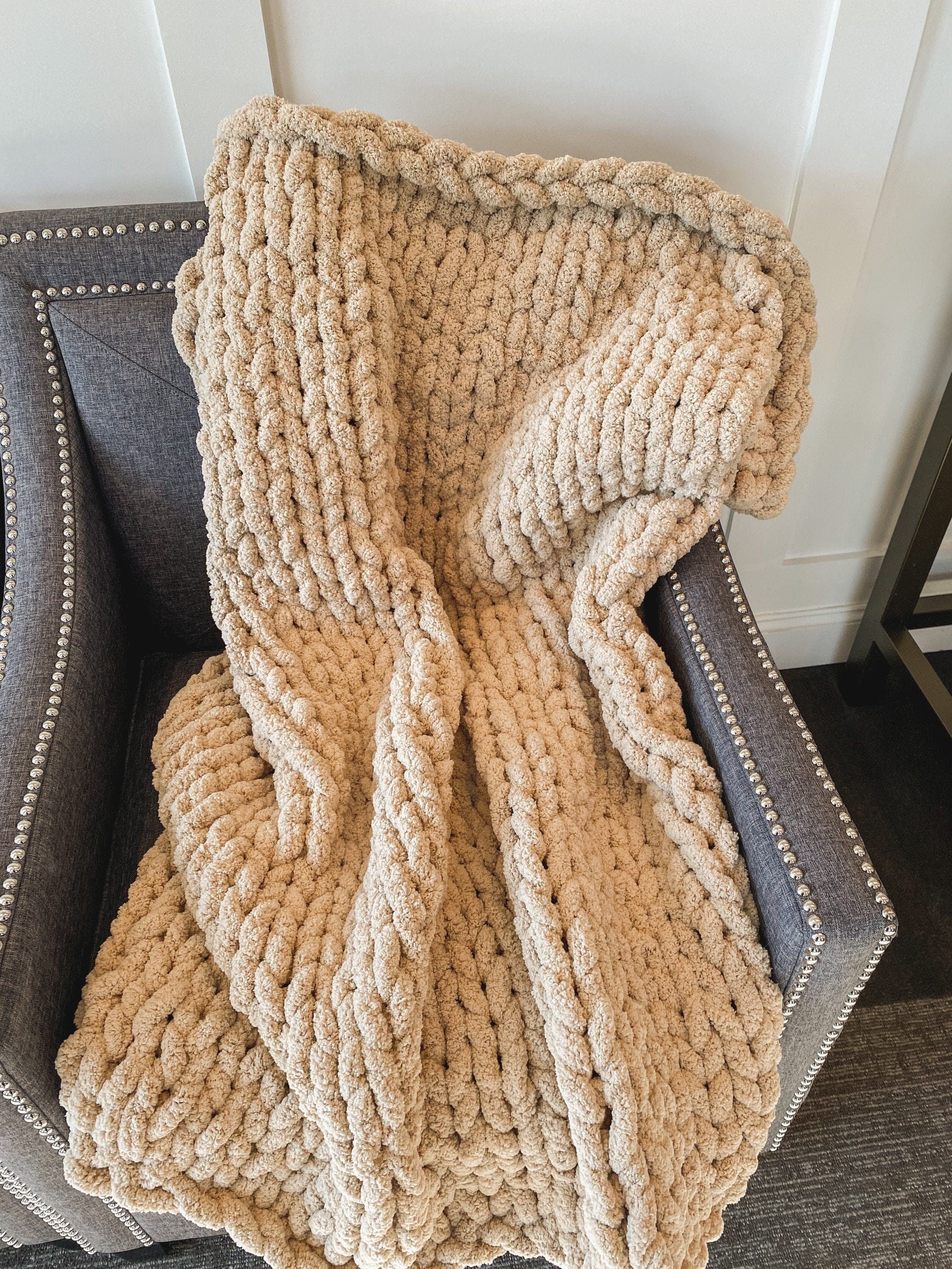 Catherine lansfield best sale chunky knit throw