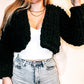Chunky Knit Cropped Cardigan