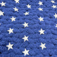 American Flag Chunky Knit Throw Blanket